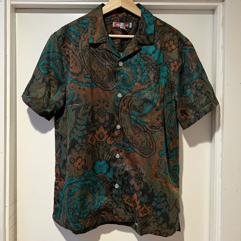 Urban Outfitters Mens Colorful Button Down